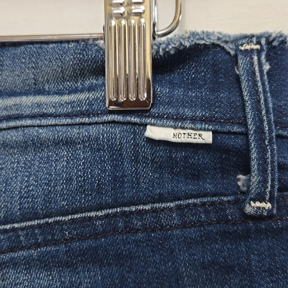 Mother Double Fray Vagabond‎ Jeans in Take The Edge Off Size 30 Distressed USA